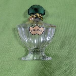 Vintage Empty Shalimar Perfume Glass Bottle